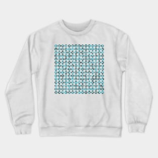 Rounded Triangle Pattern (Blue Green) Crewneck Sweatshirt